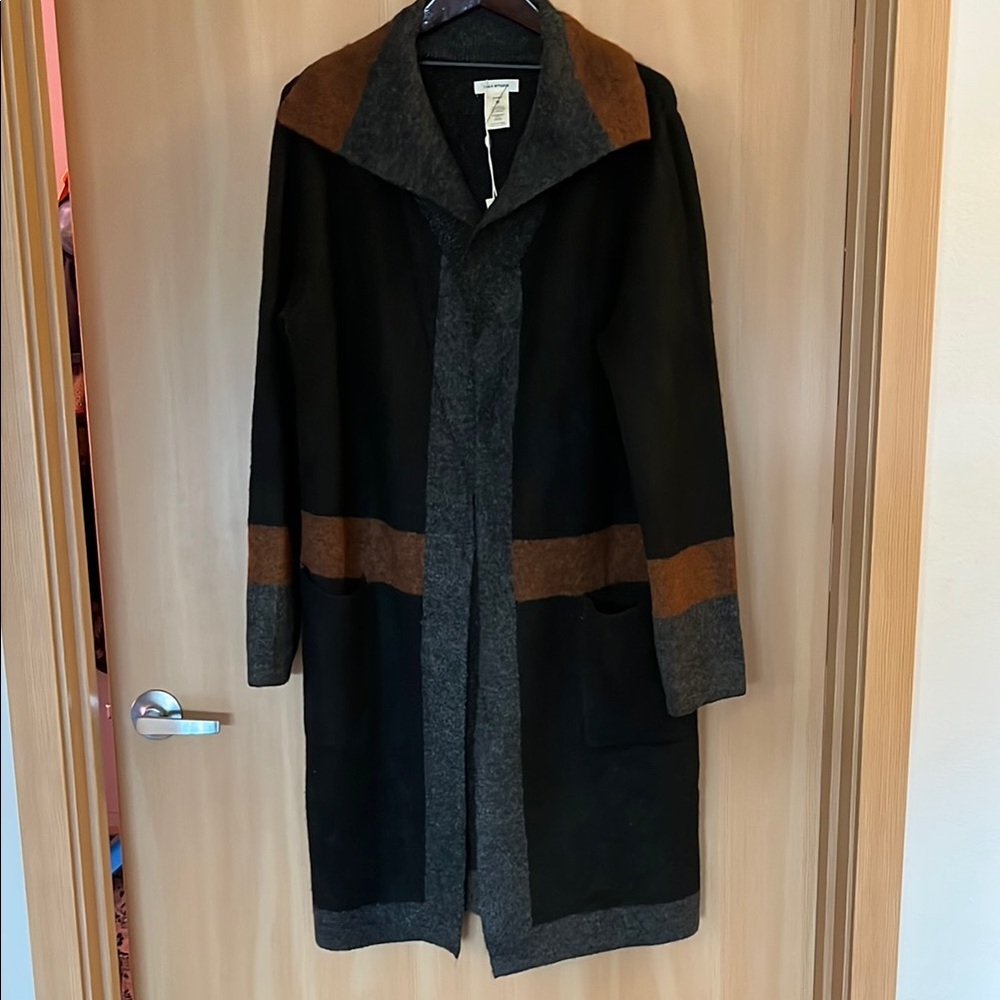 Black and‎ Brown Long Coat